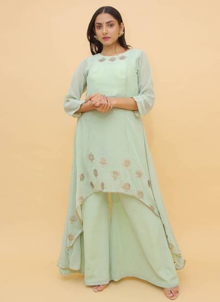 Sea Green Colour ARYA 20 Latest Designer Party Wear Fancy Heavy Georgette Salwar Suits Collection 9213